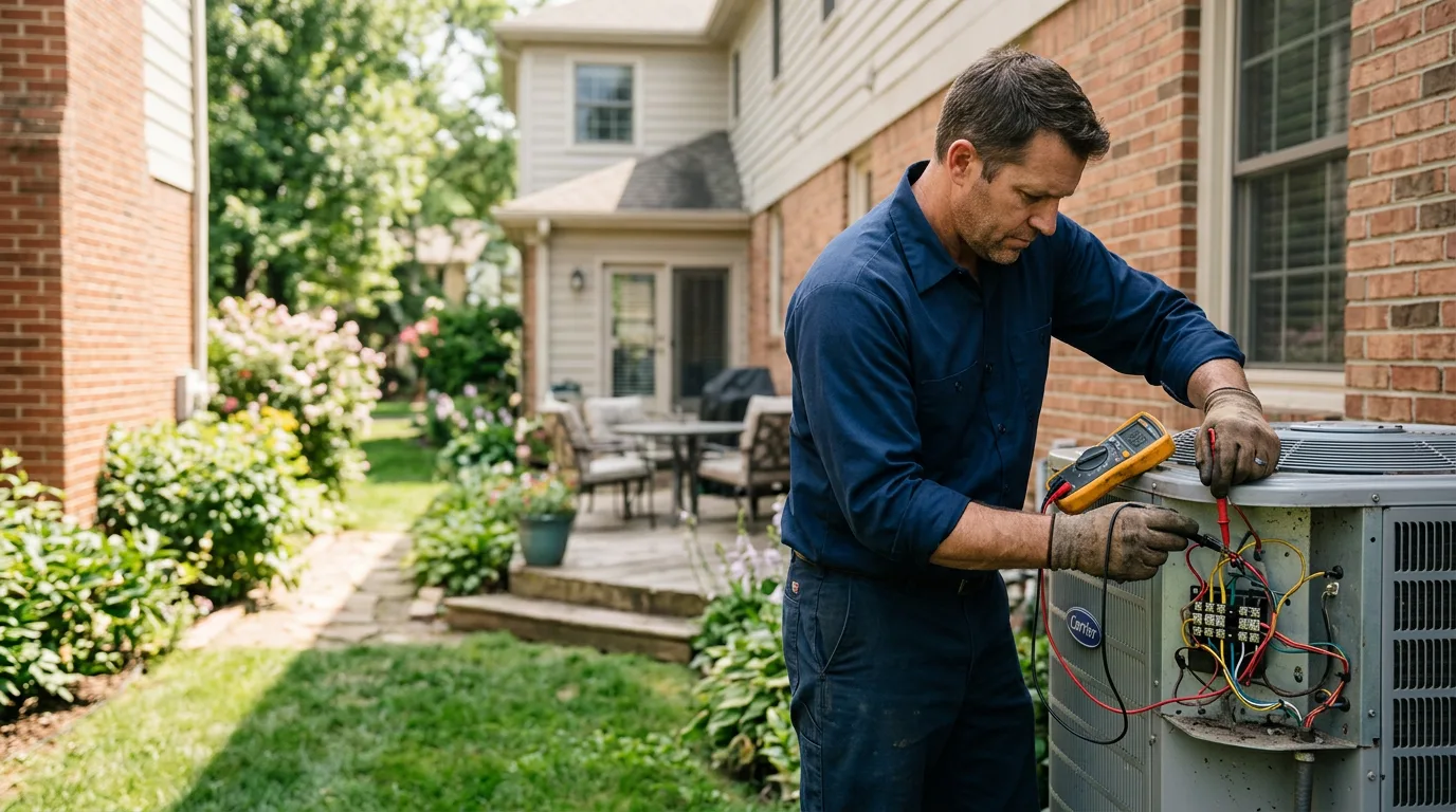 HVAC technician working near Circleville, UT